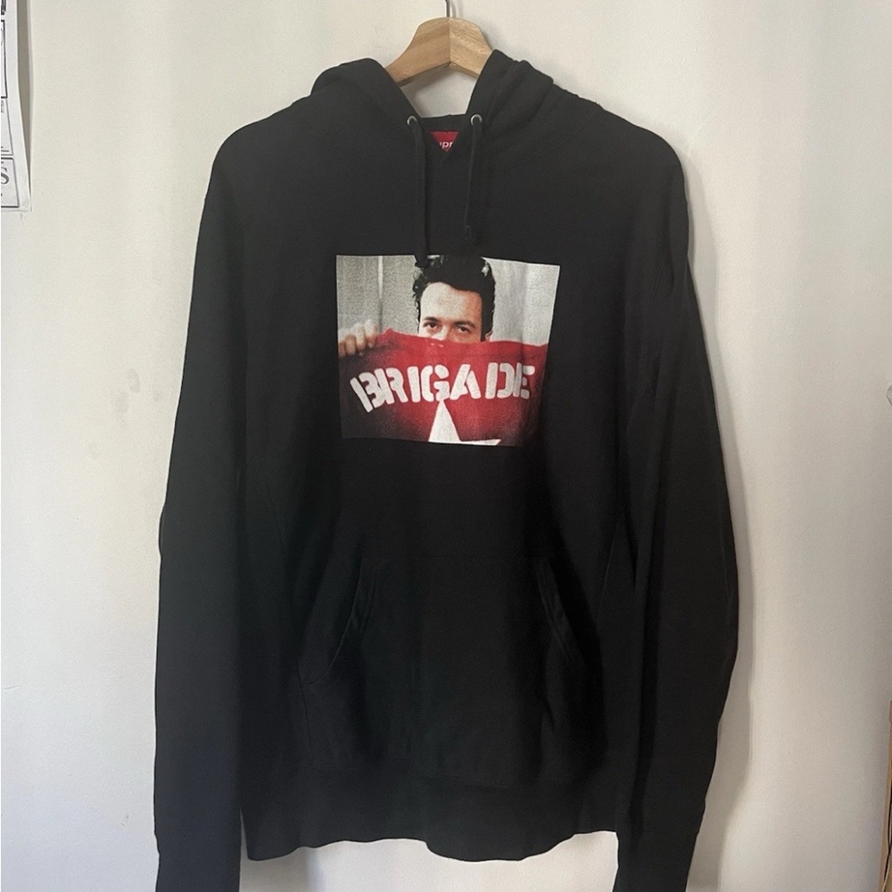Supreme Black Brigade Graphic Hoodie